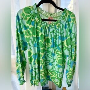 Show Me Your Mumu Margo Tunic Abstract Poppy Print Blouse NWT Medium